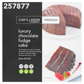 Chef's Larder Premium Luxury Chocolate Fudge Cake  Adomoo